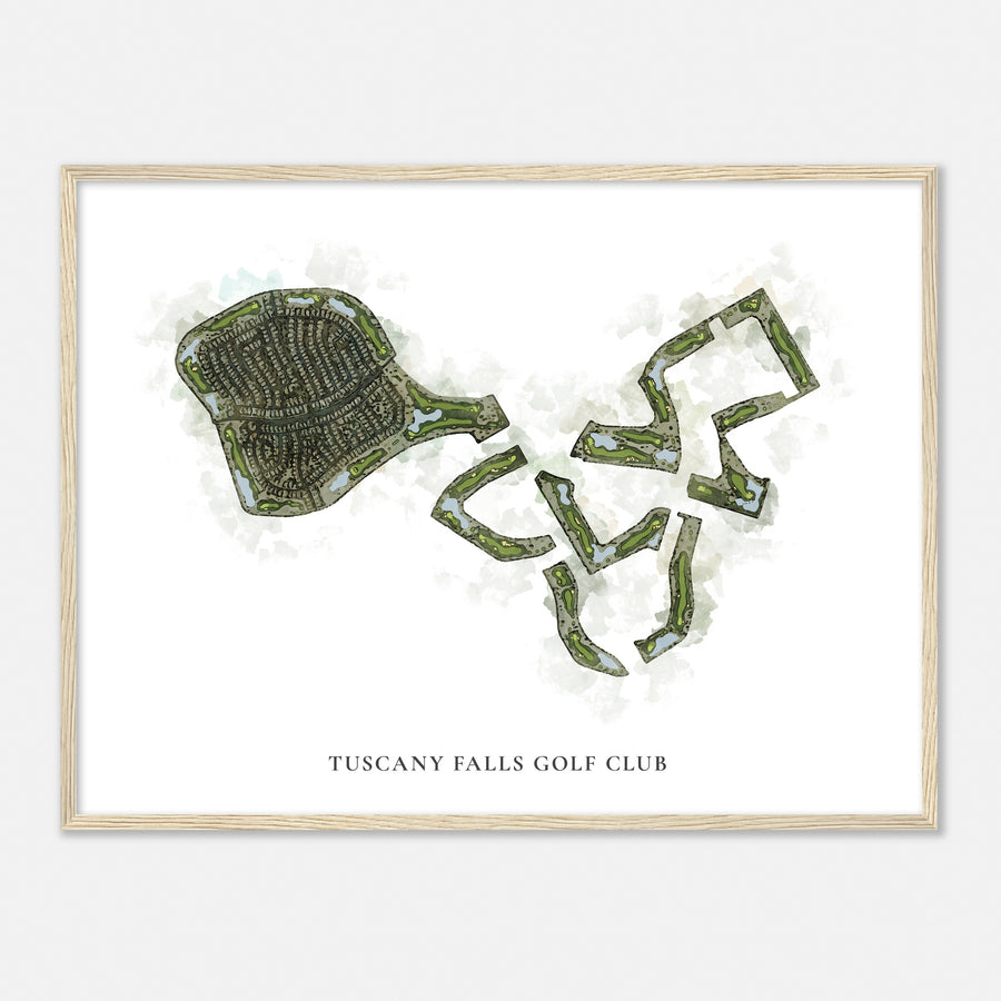 Print of Tuscany Falls Golf Club Classic Map