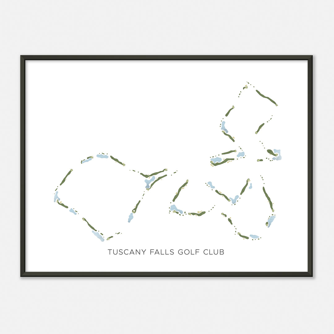 Print of Tuscany Falls Golf Club Modern Map