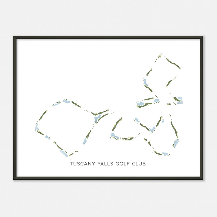 Print of Tuscany Falls Golf Club Modern Map