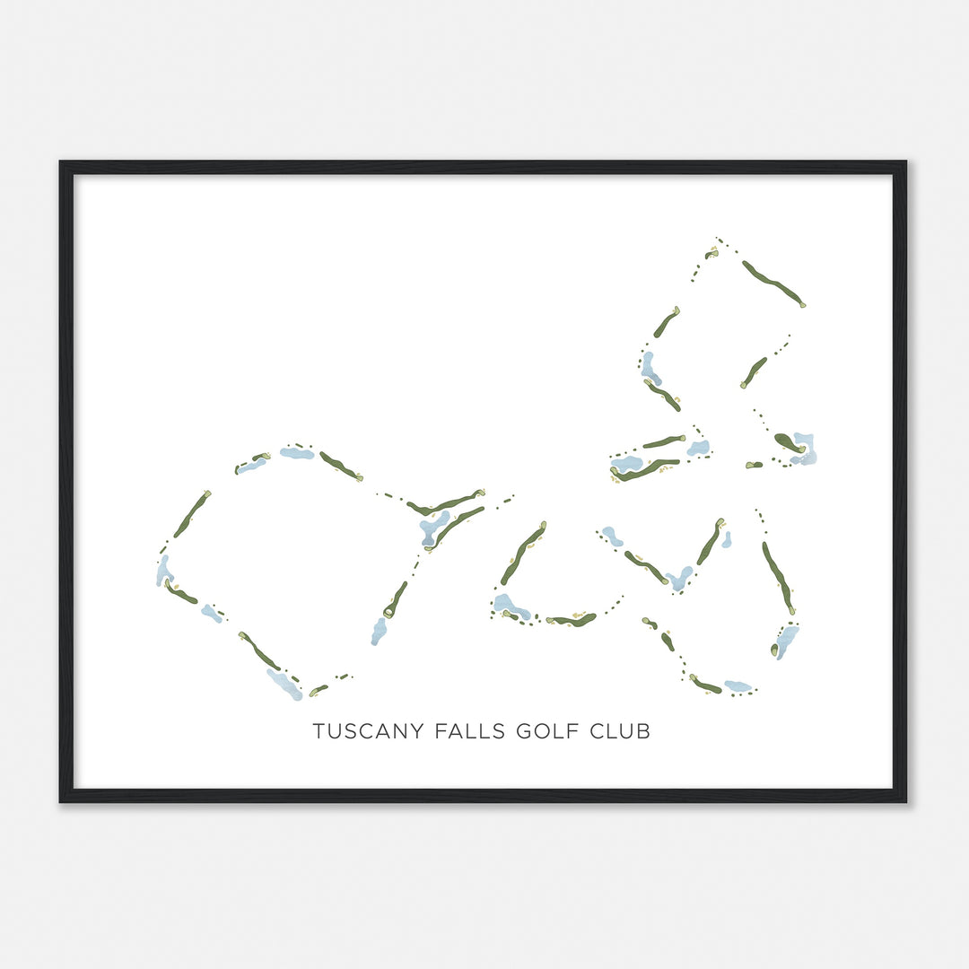 Print of Tuscany Falls Golf Club Modern Map