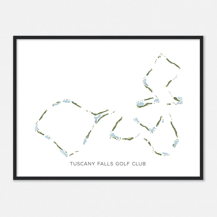 Print of Tuscany Falls Golf Club Modern Map