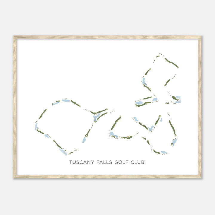 Print of Tuscany Falls Golf Club Modern Map