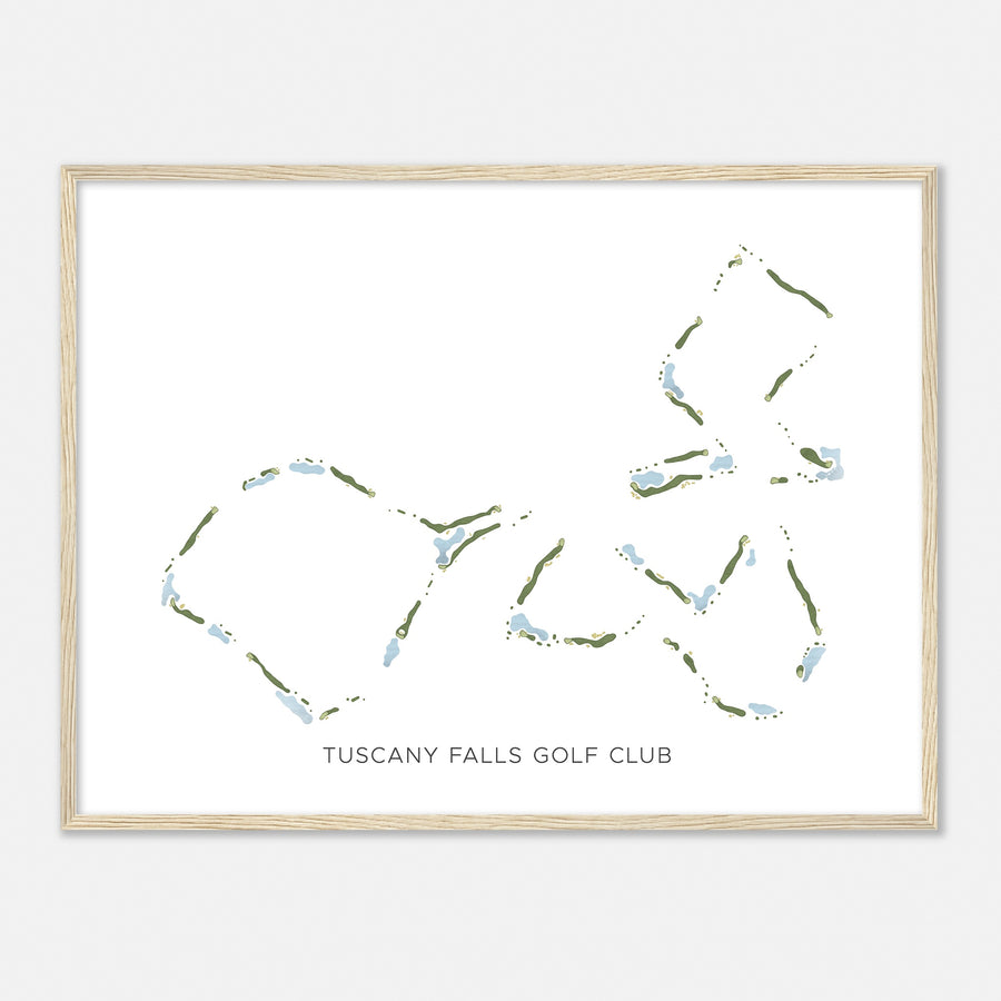 Print of Tuscany Falls Golf Club Modern Map