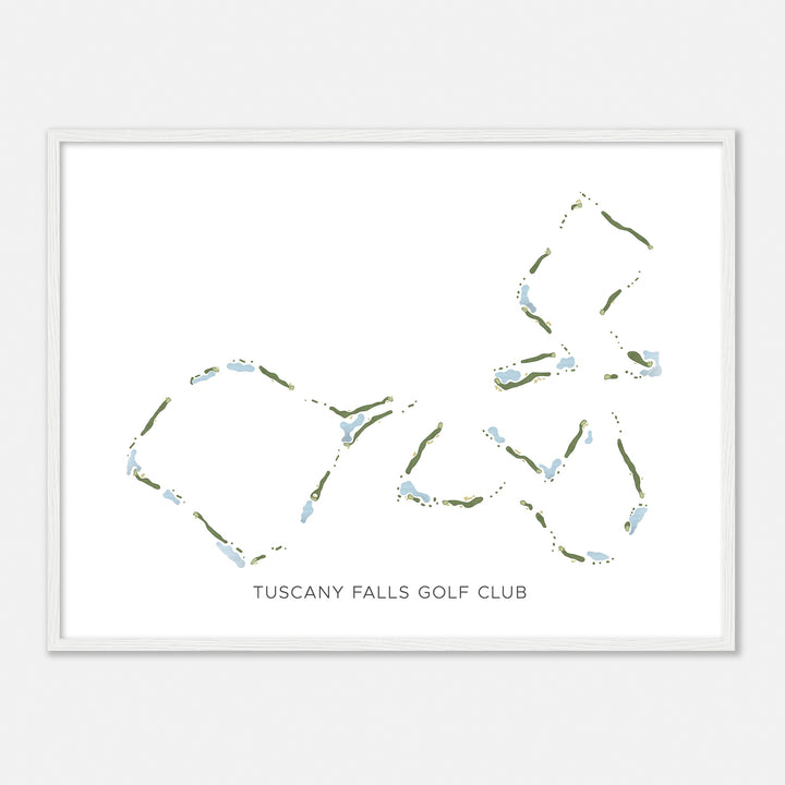 Print of Tuscany Falls Golf Club Modern Map