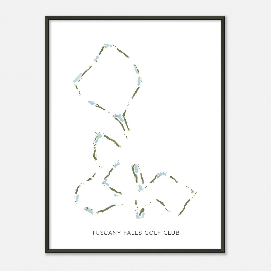 Print of Tuscany Falls Golf Club Modern Map