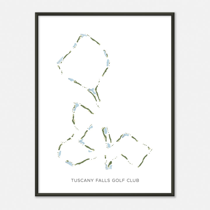 Print of Tuscany Falls Golf Club Modern Map