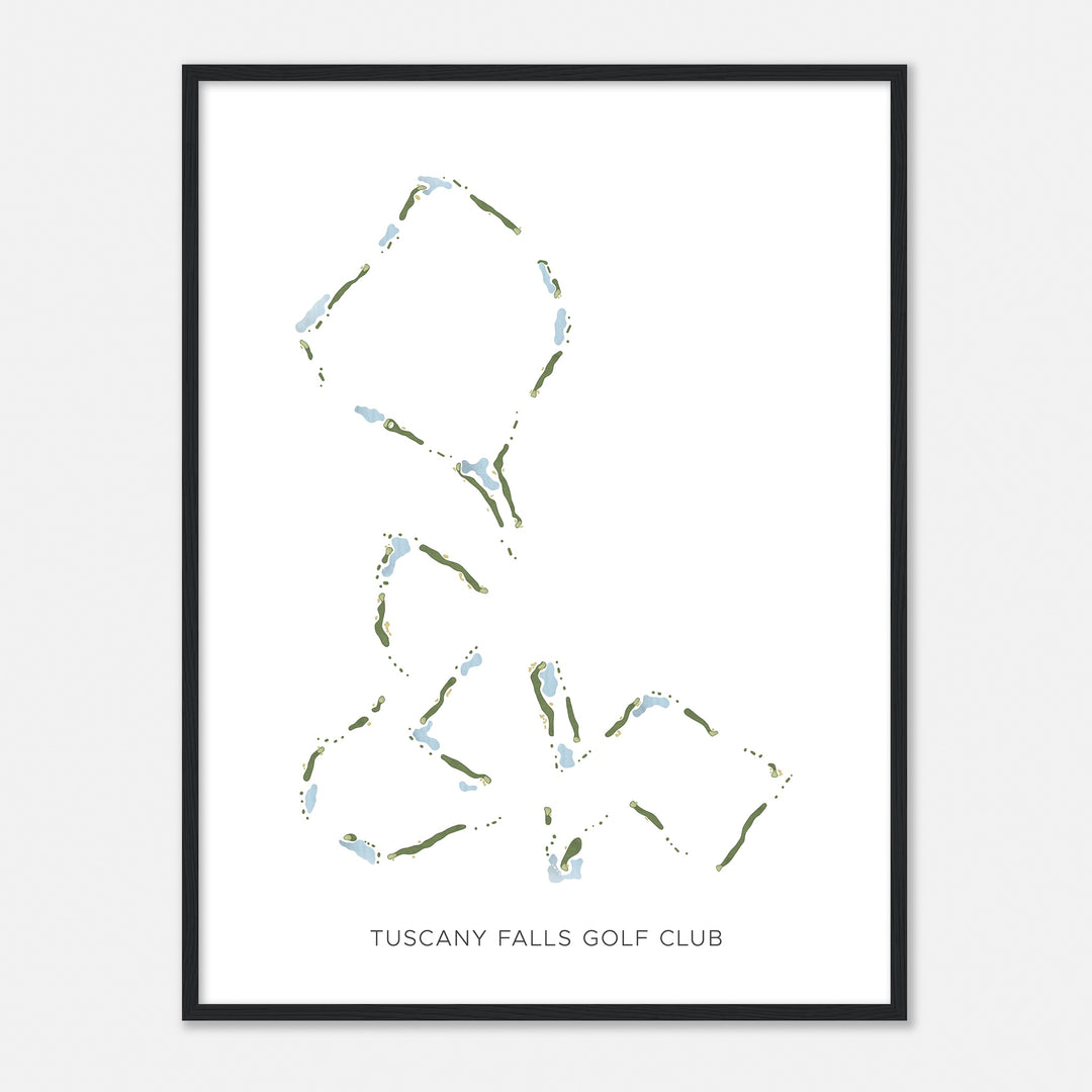 Print of Tuscany Falls Golf Club Modern Map