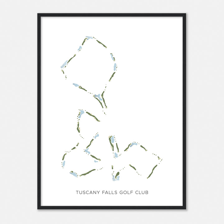 Print of Tuscany Falls Golf Club Modern Map