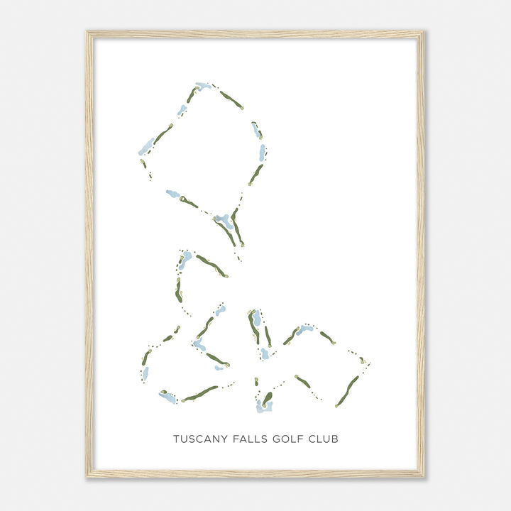 Print of Tuscany Falls Golf Club Modern Map