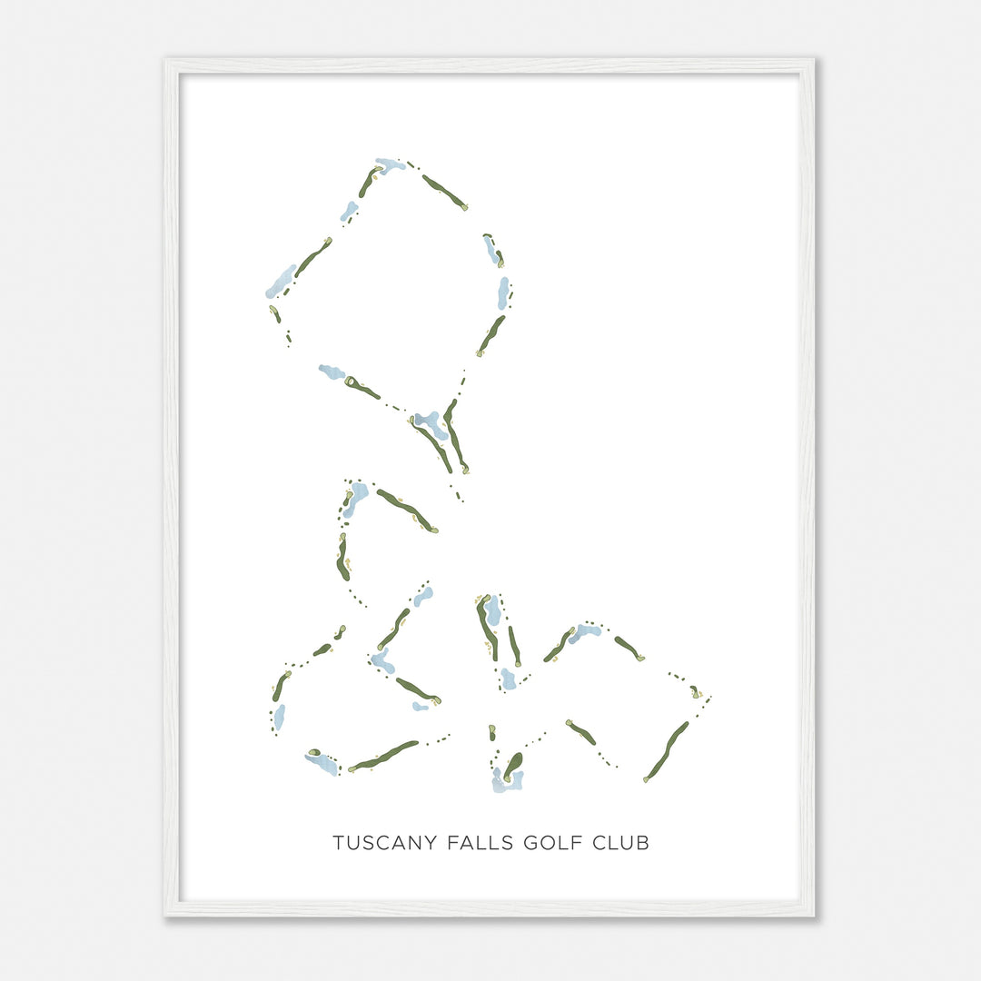 Print of Tuscany Falls Golf Club Modern Map