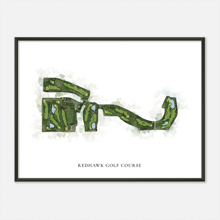 Print of Redhawk Golf Course Classic Map