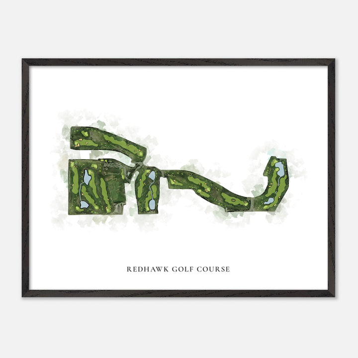 Print of Redhawk Golf Course Classic Map