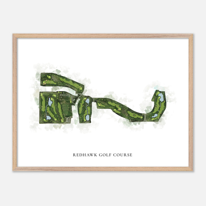 Print of Redhawk Golf Course Classic Map