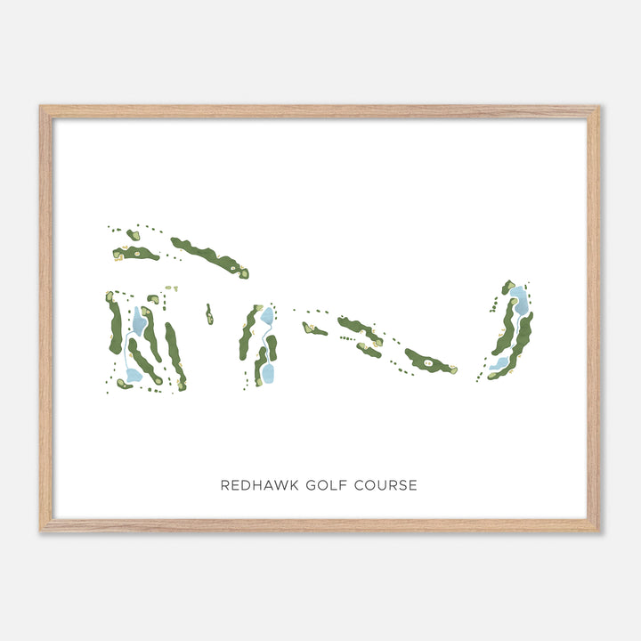Print of Redhawk Golf Course Modern Map