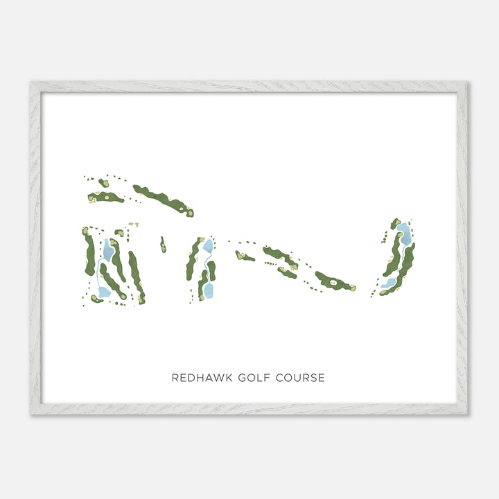 Print of Redhawk Golf Course Modern Map
