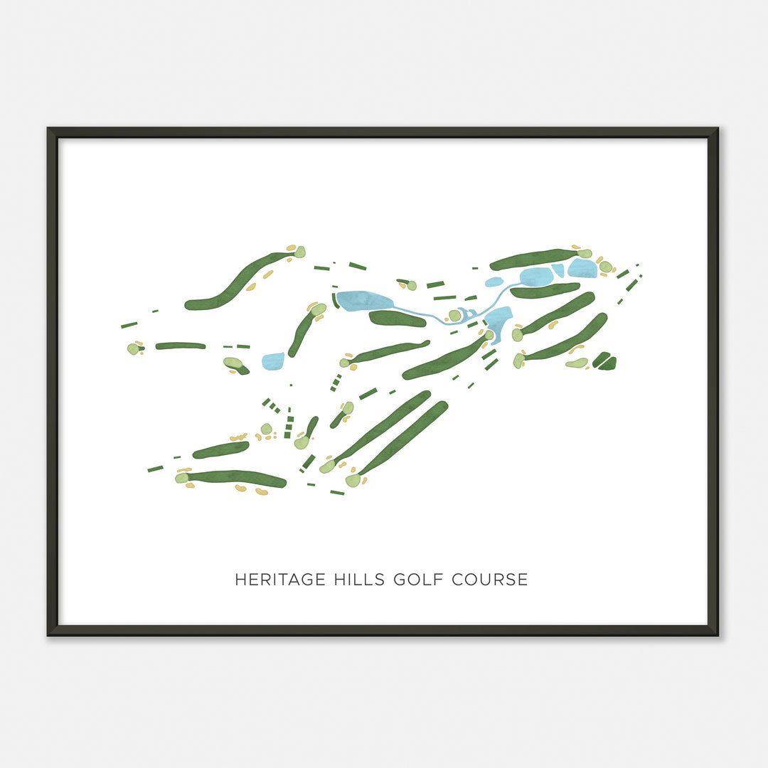 Print of Heritage Hills Golf Course Modern Map