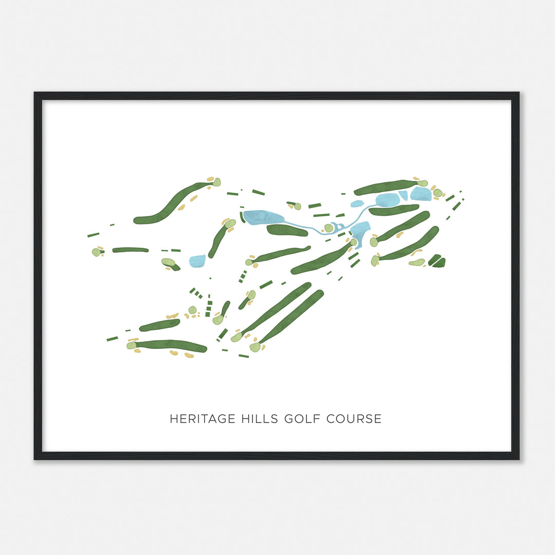 Print of Heritage Hills Golf Course Modern Map