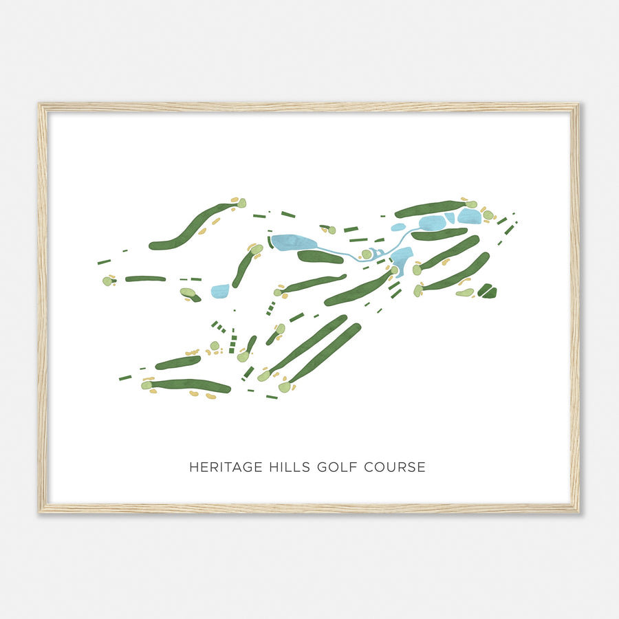 Print of Heritage Hills Golf Course Modern Map