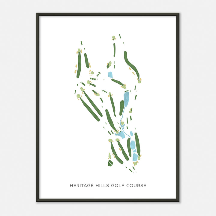 Print of Heritage Hills Golf Course Modern Map