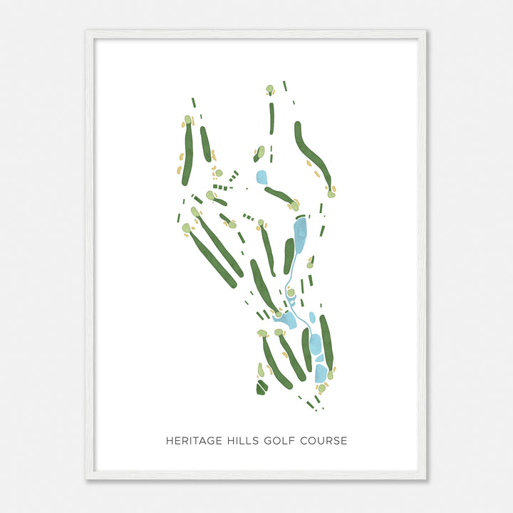 Print of Heritage Hills Golf Course Modern Map