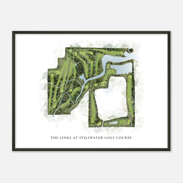 Print of The Links At Stillwater Golf Course Classic Map