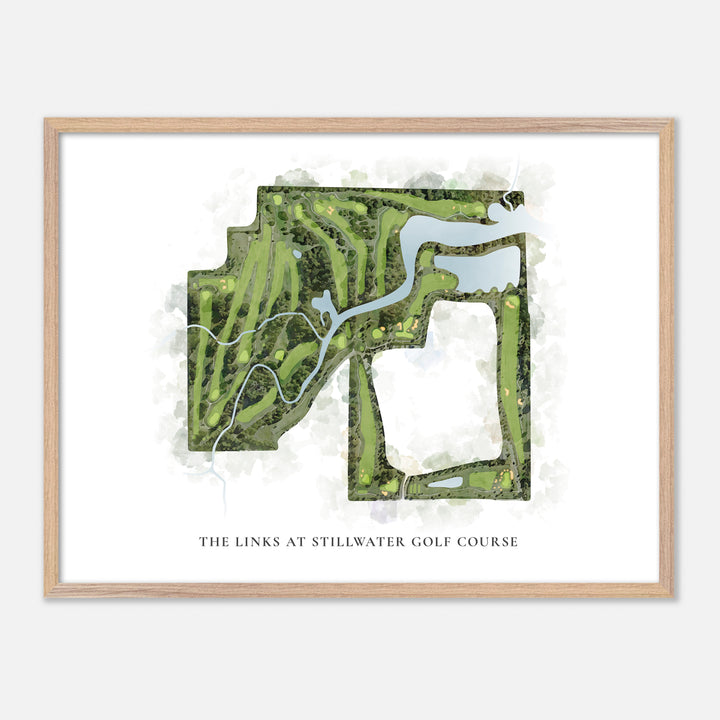 Print of The Links At Stillwater Golf Course Classic Map