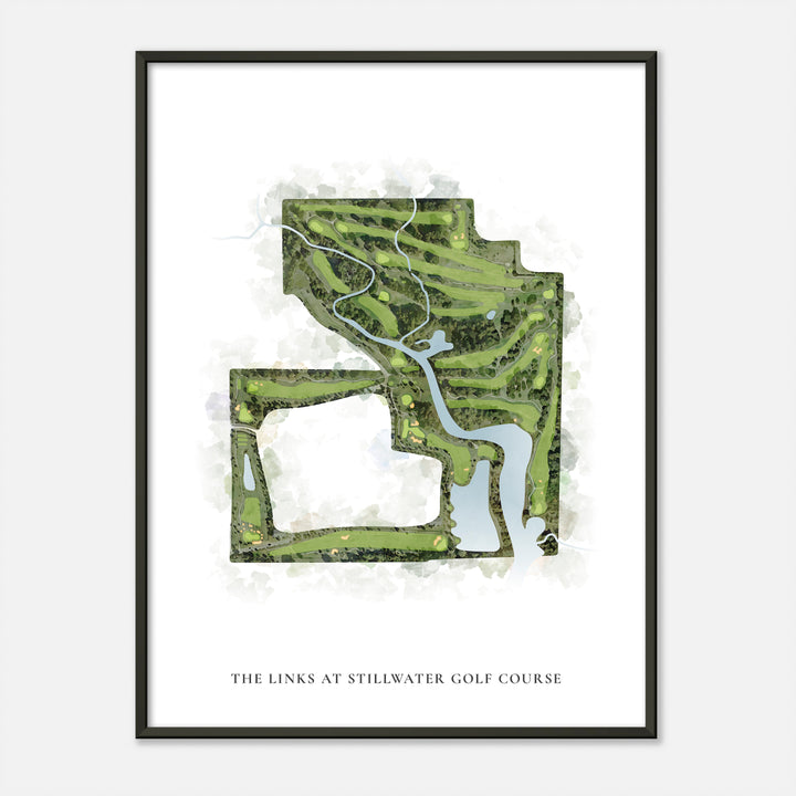 Print of The Links At Stillwater Golf Course Classic Map