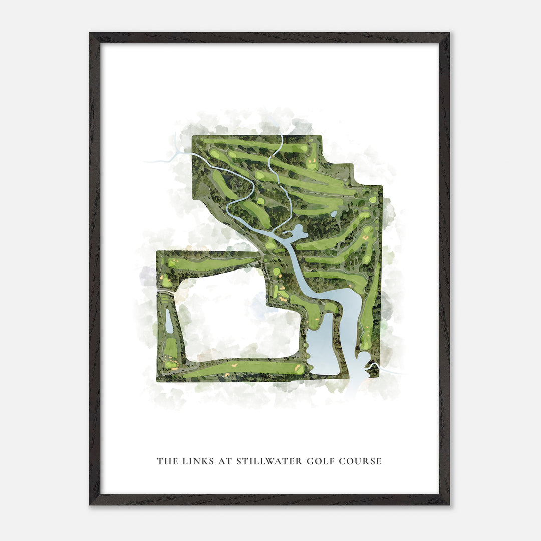 Print of The Links At Stillwater Golf Course Classic Map