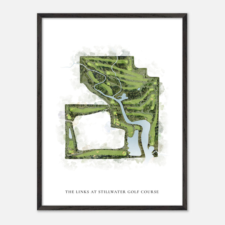 Print of The Links At Stillwater Golf Course Classic Map
