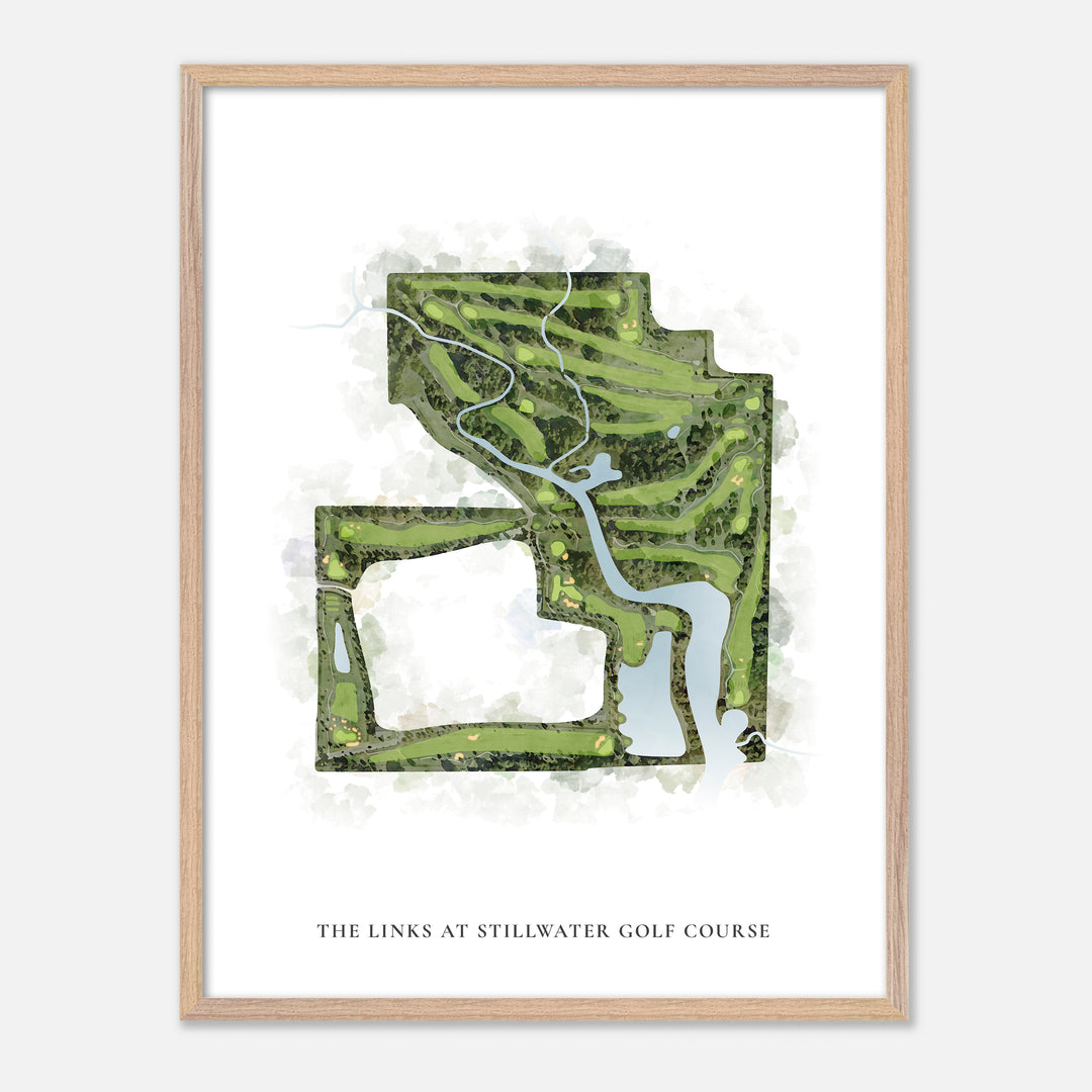 Print of The Links At Stillwater Golf Course Classic Map