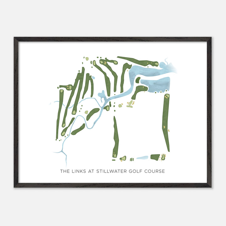 Print of The Links At Stillwater Golf Course Modern Map