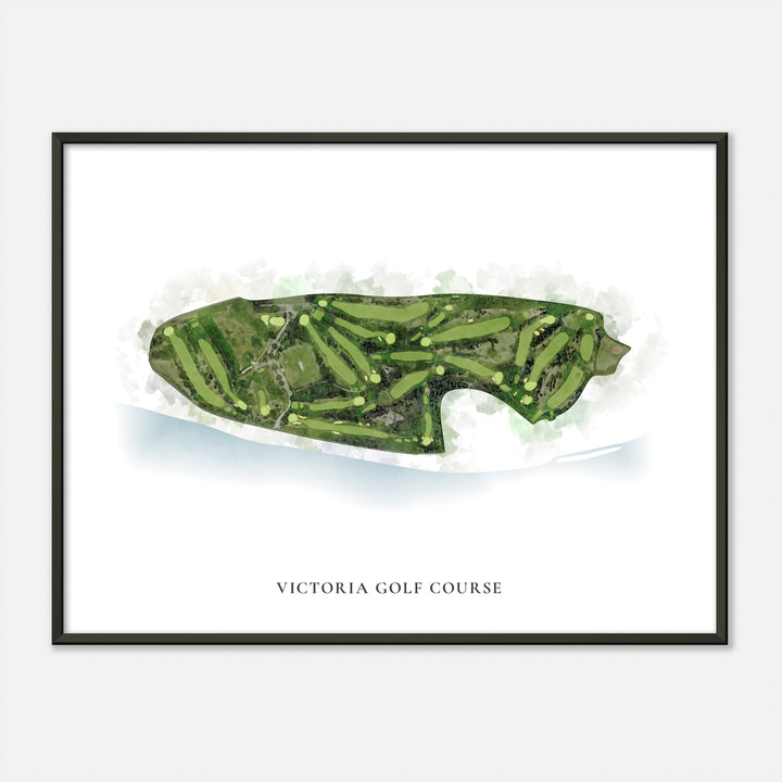 Print of Victoria Golf Course Classic Map