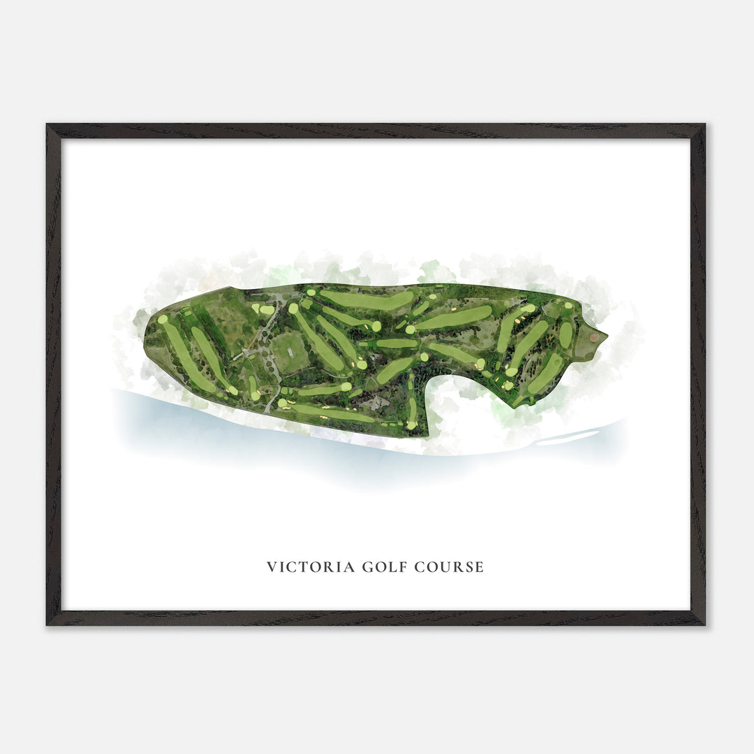 Print of Victoria Golf Course Classic Map