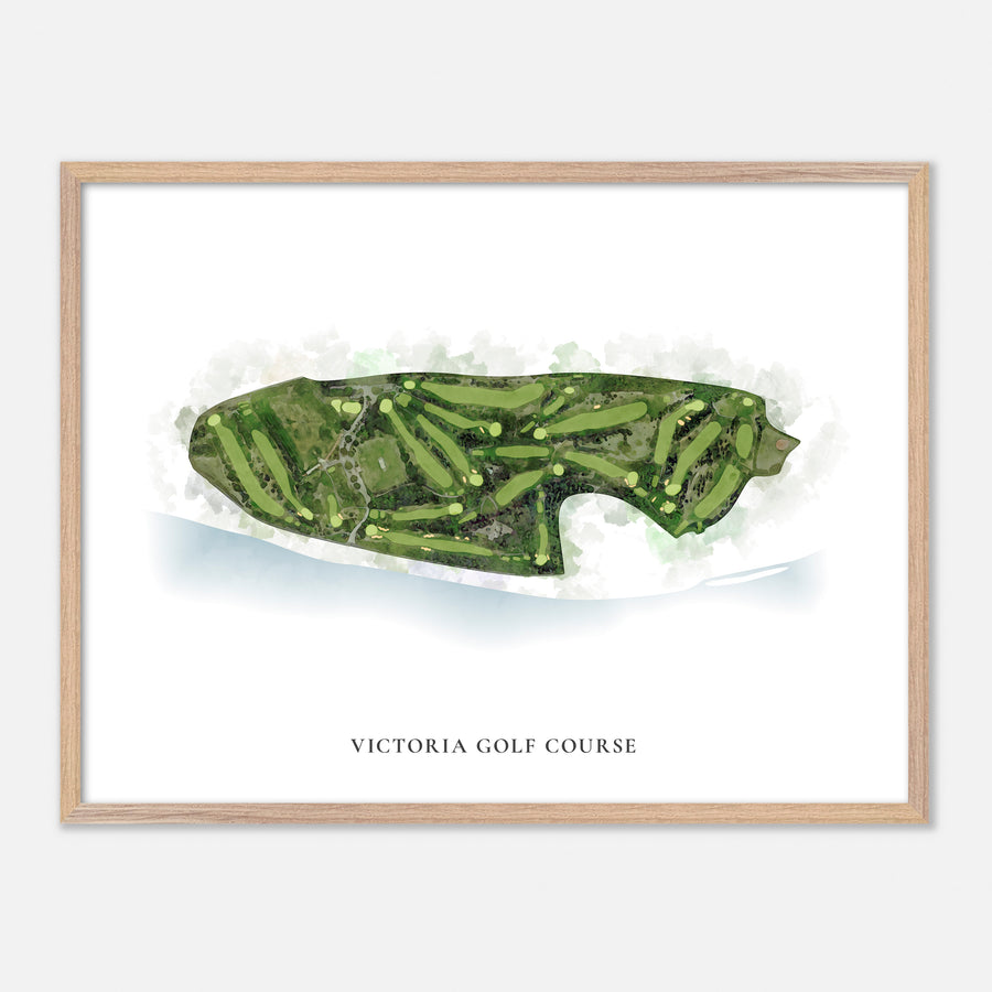 Print of Victoria Golf Course Classic Map