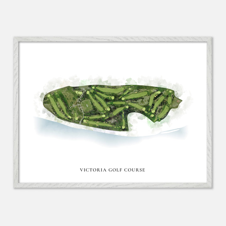 Print of Victoria Golf Course Classic Map
