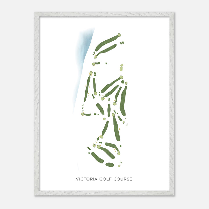 Print of Victoria Golf Course Modern Map