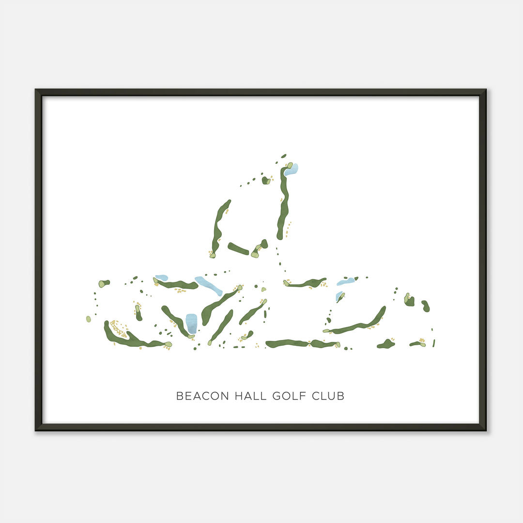 Print of Beacon Hall Golf Club Modern Map