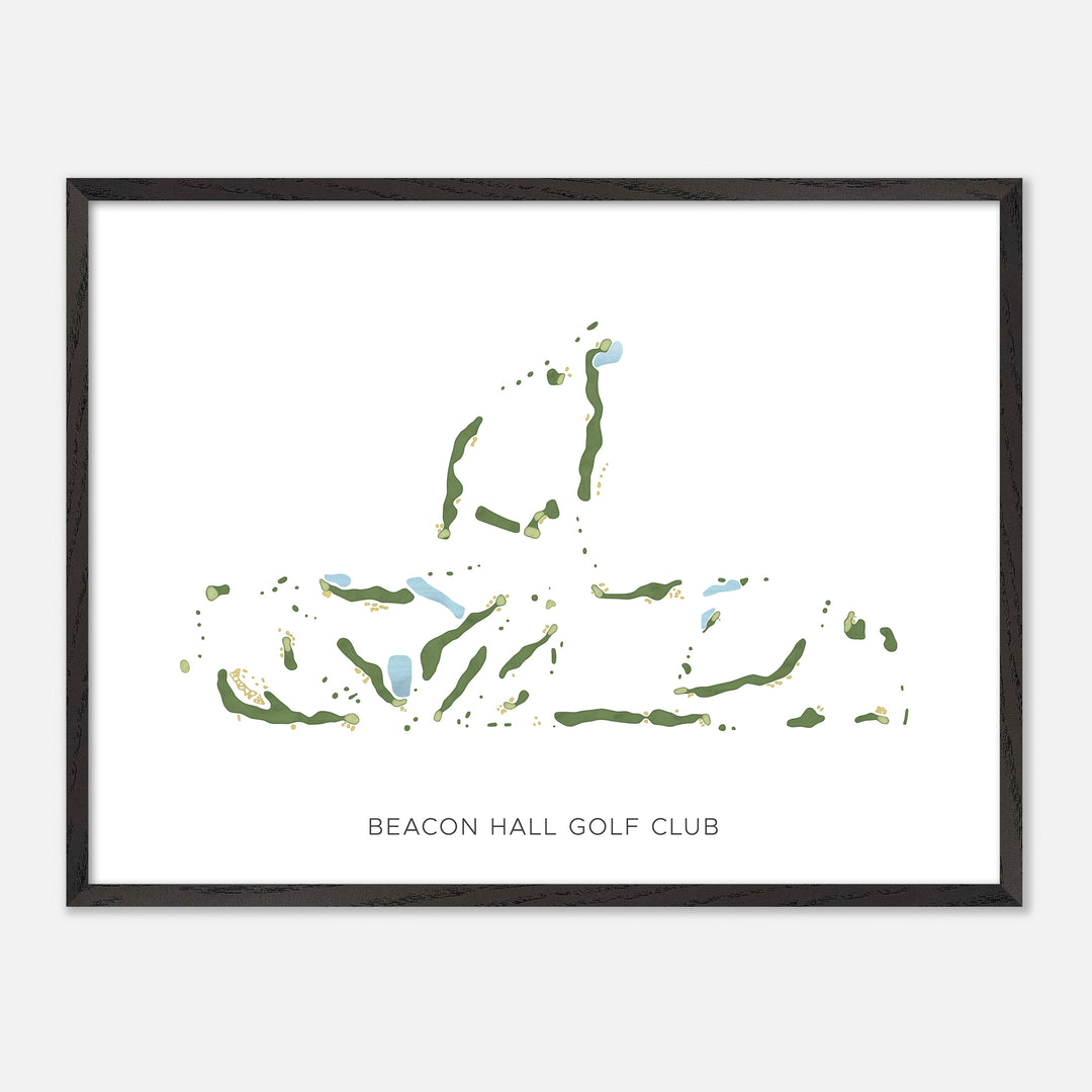 Print of Beacon Hall Golf Club Modern Map