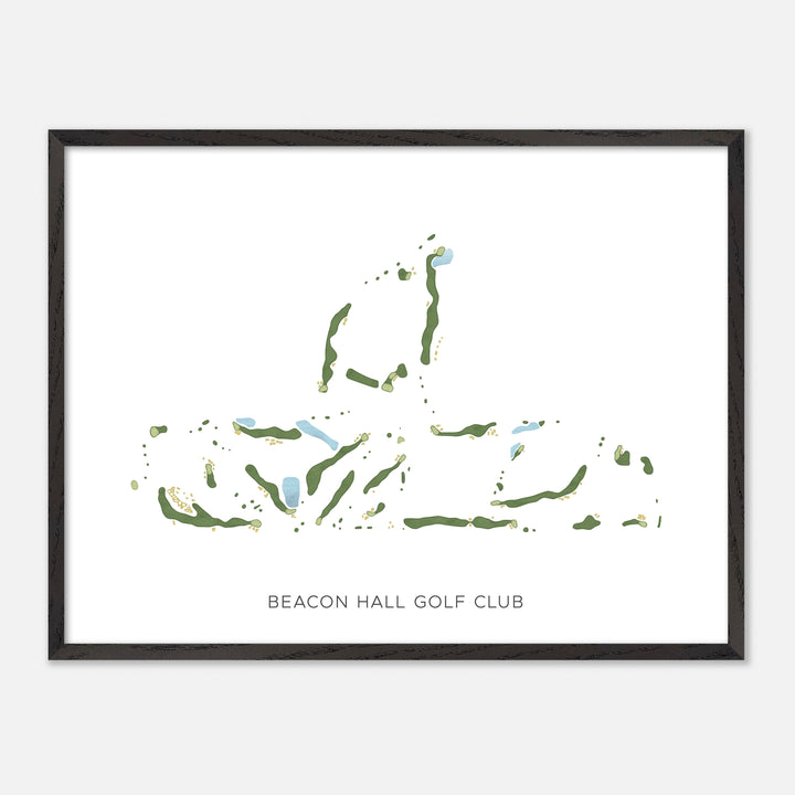 Print of Beacon Hall Golf Club Modern Map