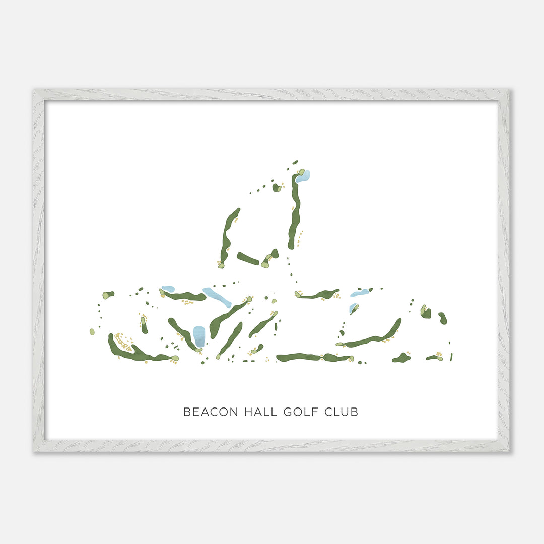 Print of Beacon Hall Golf Club Modern Map
