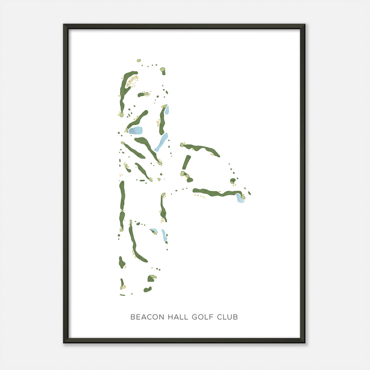 Print of Beacon Hall Golf Club Modern Map