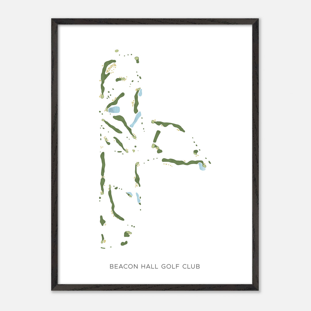 Print of Beacon Hall Golf Club Modern Map