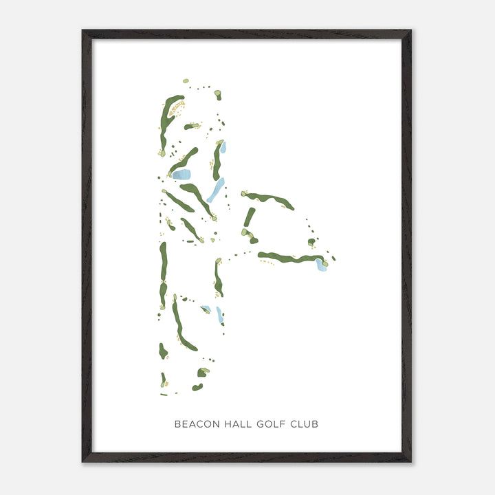 Print of Beacon Hall Golf Club Modern Map
