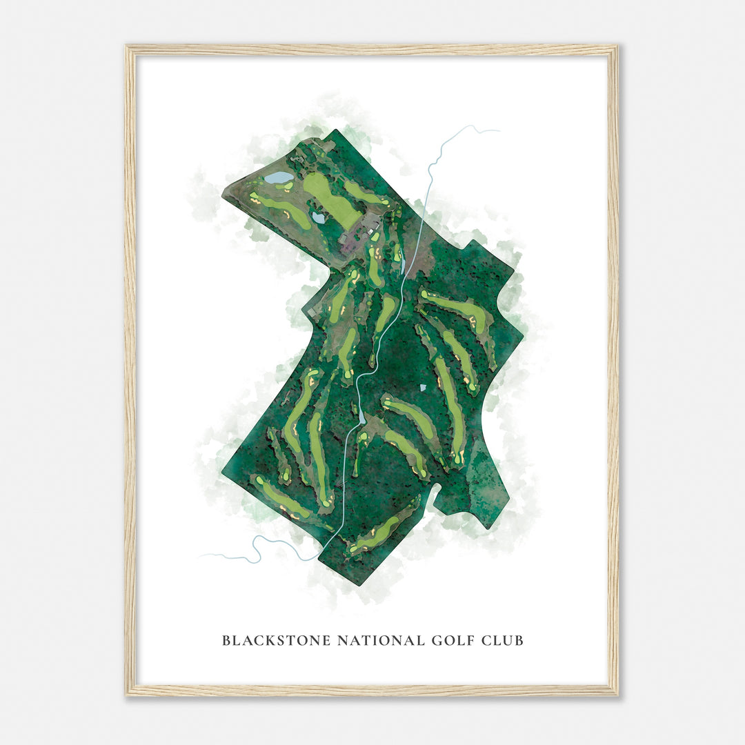 Print of Blackstone National Golf Club Classic Map