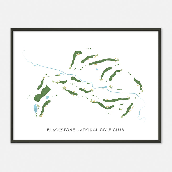 Print of Blackstone National Golf Club Modern Map