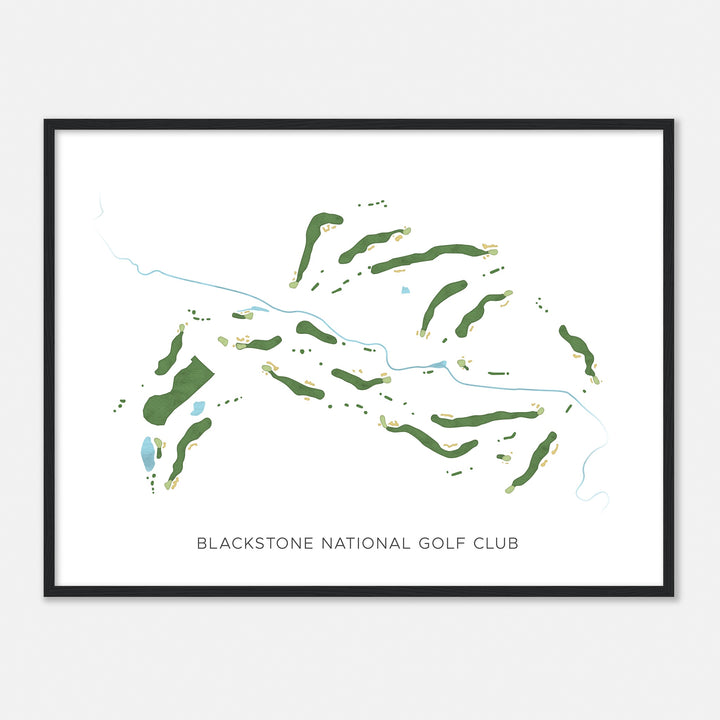 Print of Blackstone National Golf Club Modern Map