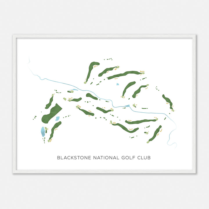 Print of Blackstone National Golf Club Modern Map