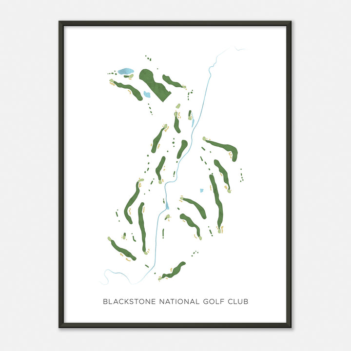 Print of Blackstone National Golf Club Modern Map