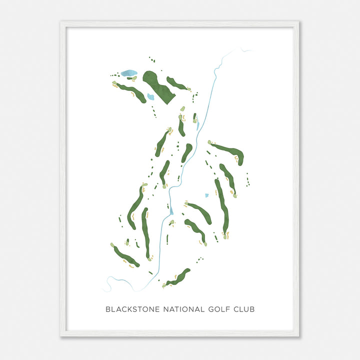 Print of Blackstone National Golf Club Modern Map