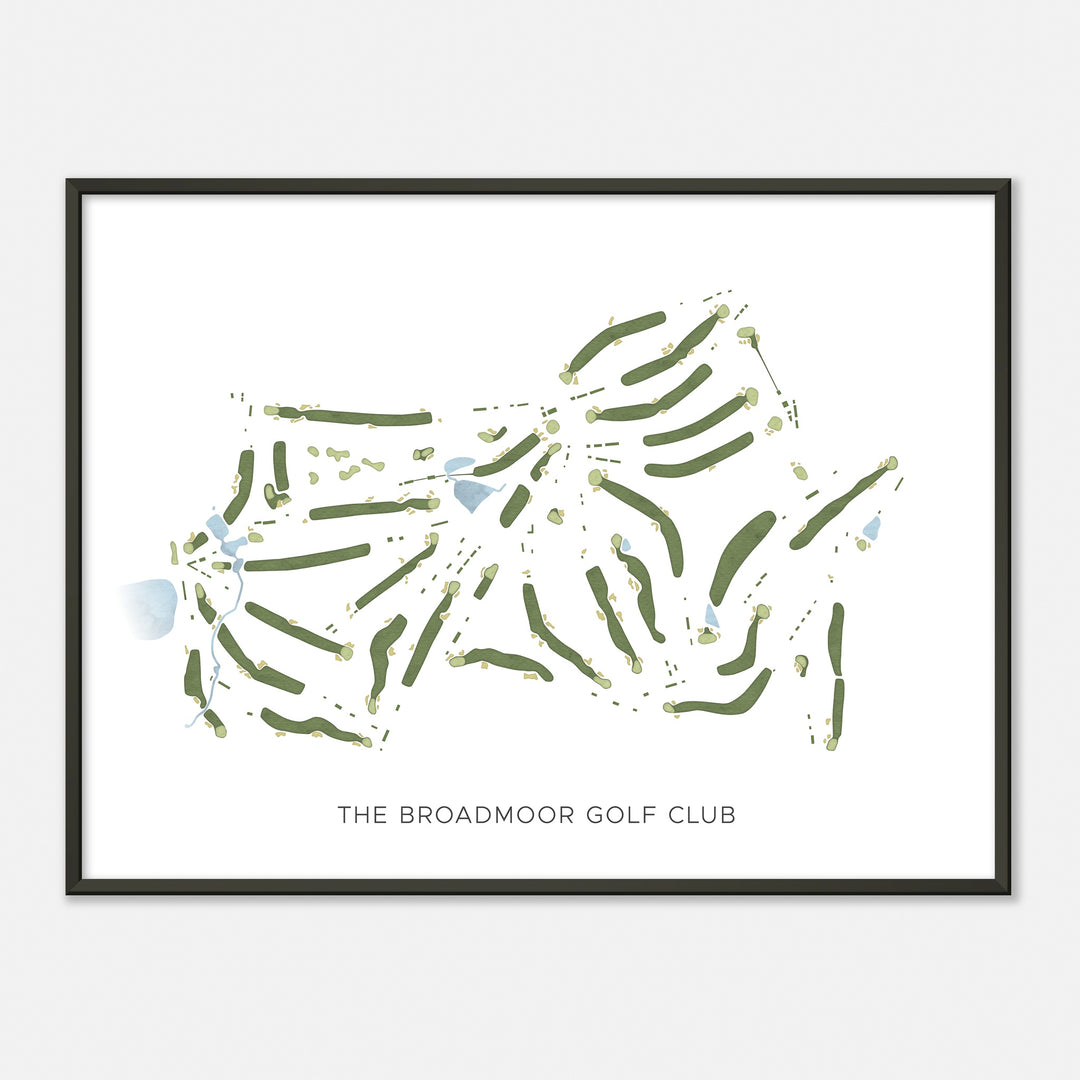 Print of The Broadmoor Golf Club Modern Map